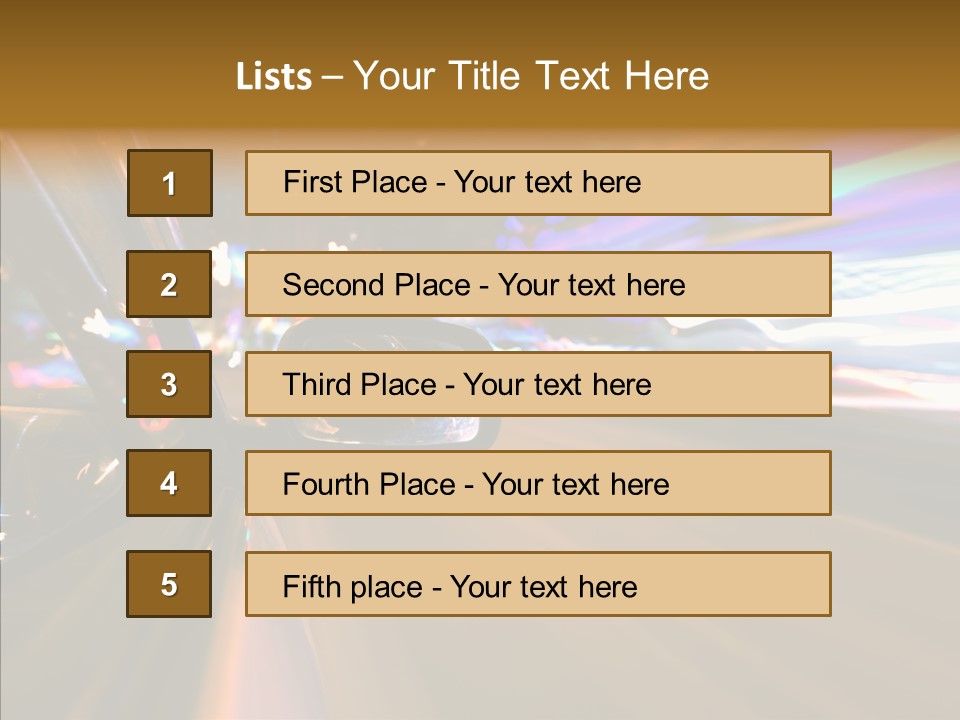 Zoom Town Blurred PowerPoint Template