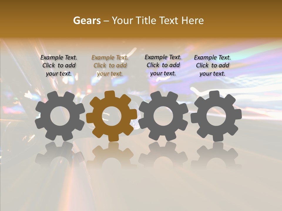 Zoom Town Blurred PowerPoint Template