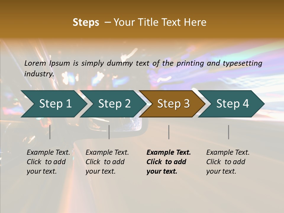 Zoom Town Blurred PowerPoint Template