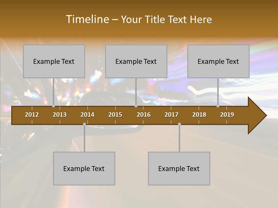 Zoom Town Blurred PowerPoint Template