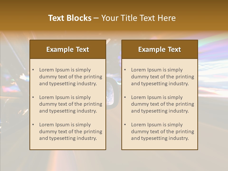 Zoom Town Blurred PowerPoint Template