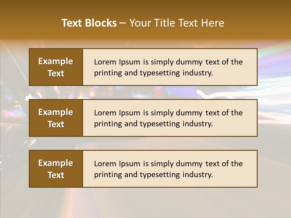 Zoom Town Blurred PowerPoint Template