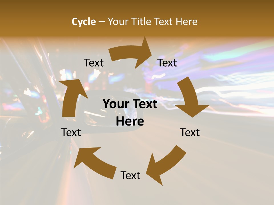 Zoom Town Blurred PowerPoint Template