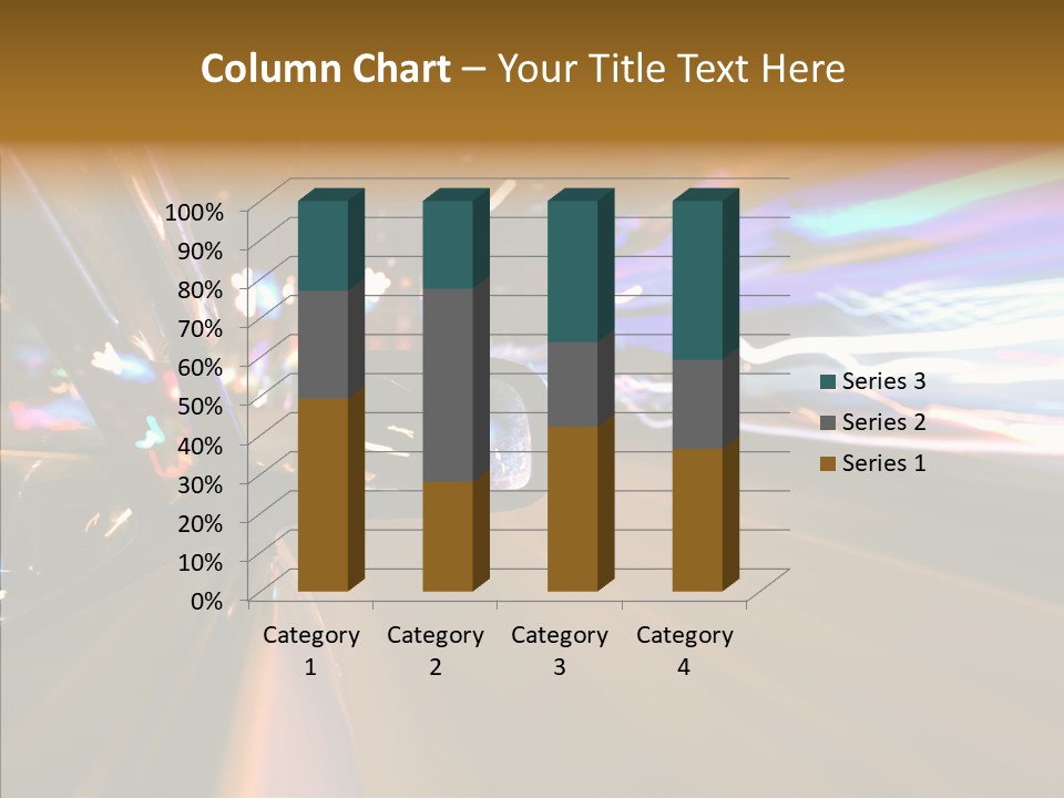 Zoom Town Blurred PowerPoint Template