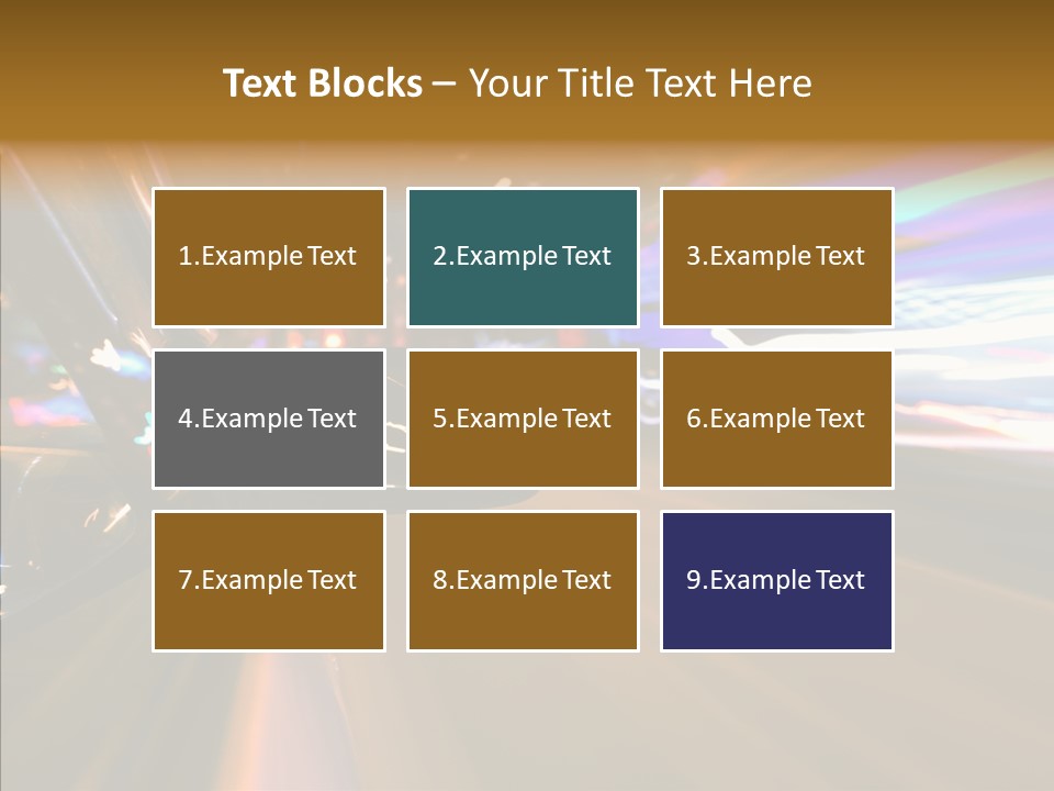 Zoom Town Blurred PowerPoint Template