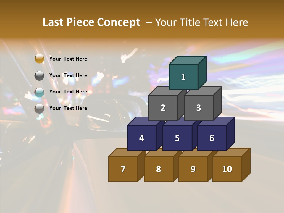 Zoom Town Blurred PowerPoint Template