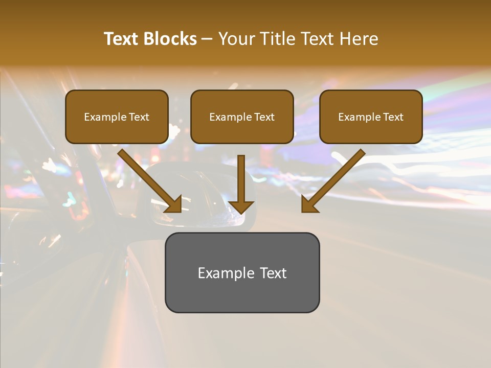 Zoom Town Blurred PowerPoint Template