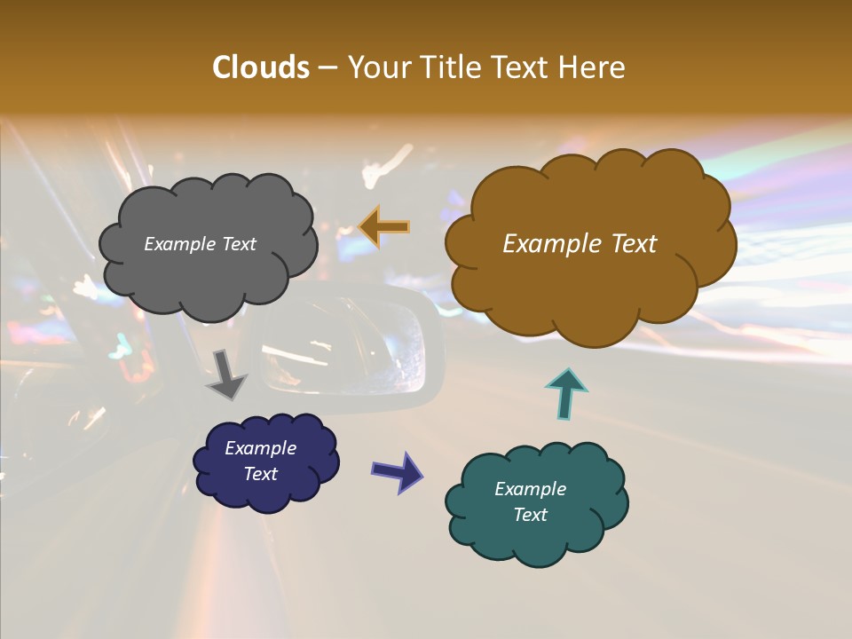Zoom Town Blurred PowerPoint Template