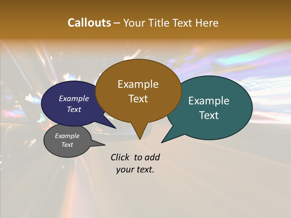 Zoom Town Blurred PowerPoint Template