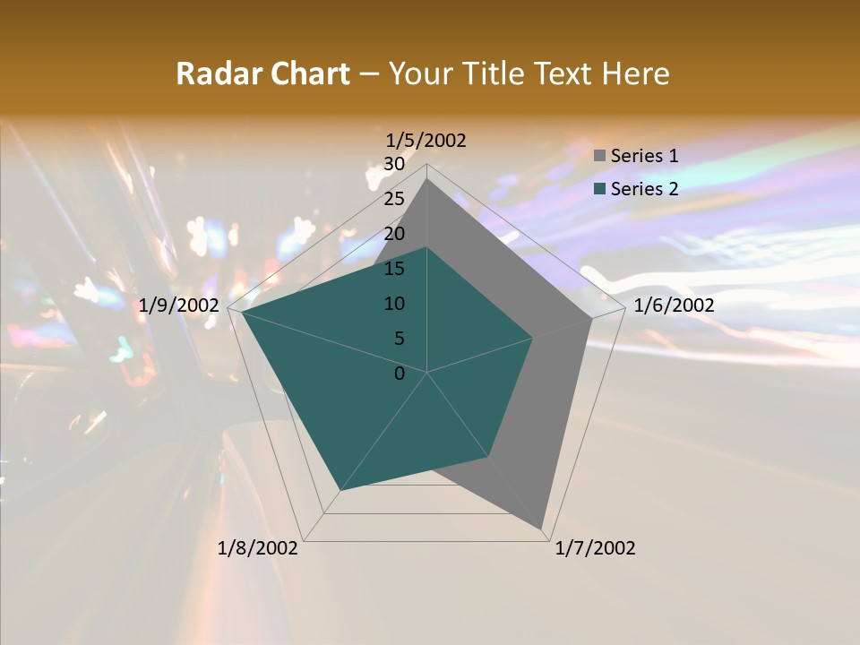 Zoom Town Blurred PowerPoint Template