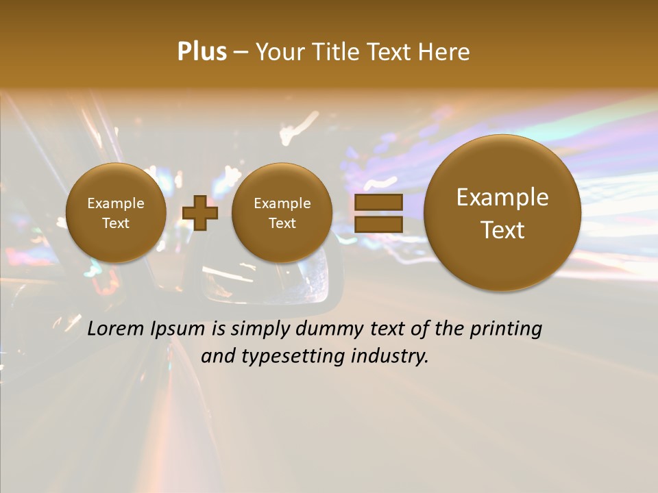 Zoom Town Blurred PowerPoint Template