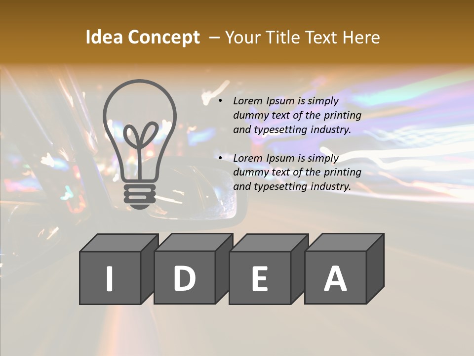 Zoom Town Blurred PowerPoint Template