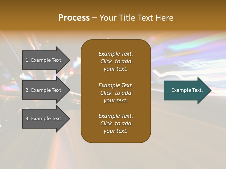 Zoom Town Blurred PowerPoint Template
