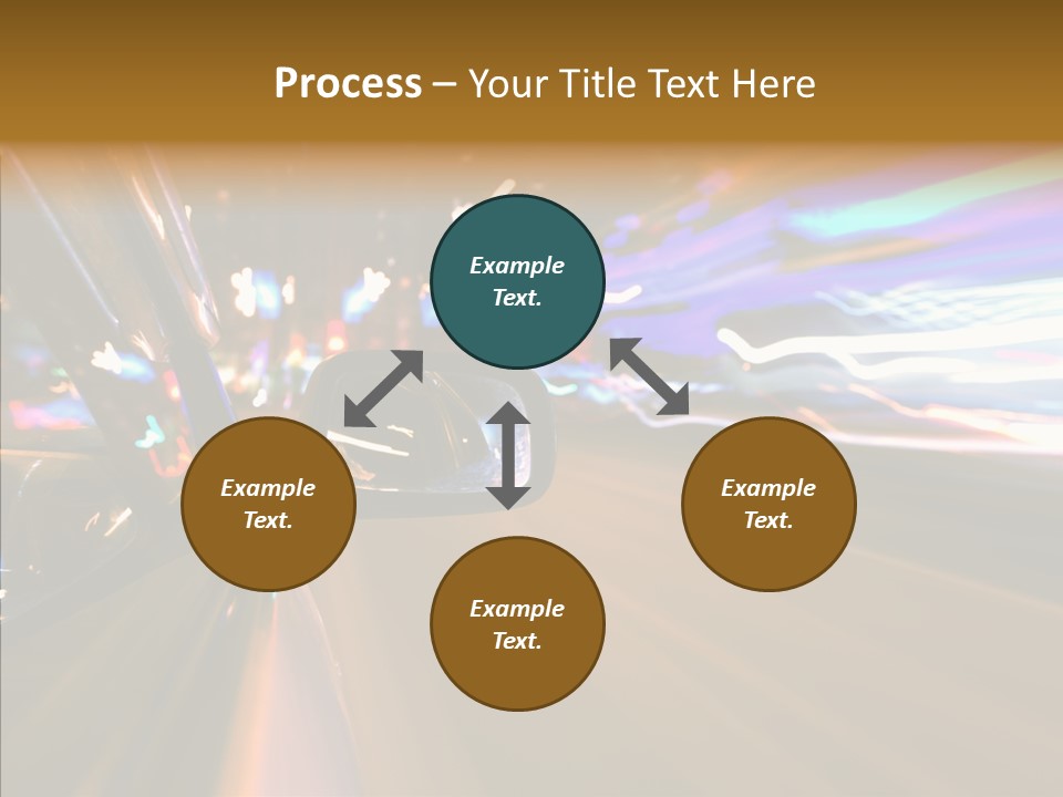 Zoom Town Blurred PowerPoint Template