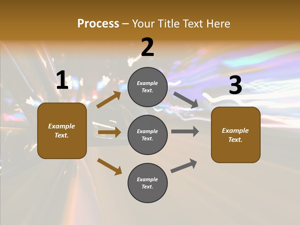 Zoom Town Blurred PowerPoint Template