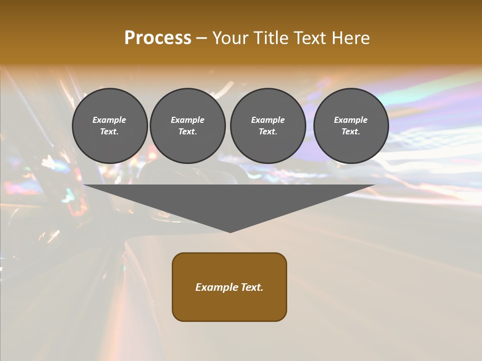 Zoom Town Blurred PowerPoint Template