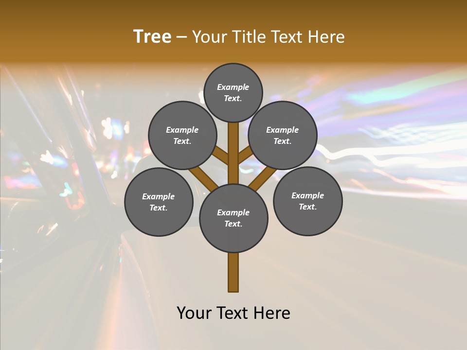 Zoom Town Blurred PowerPoint Template