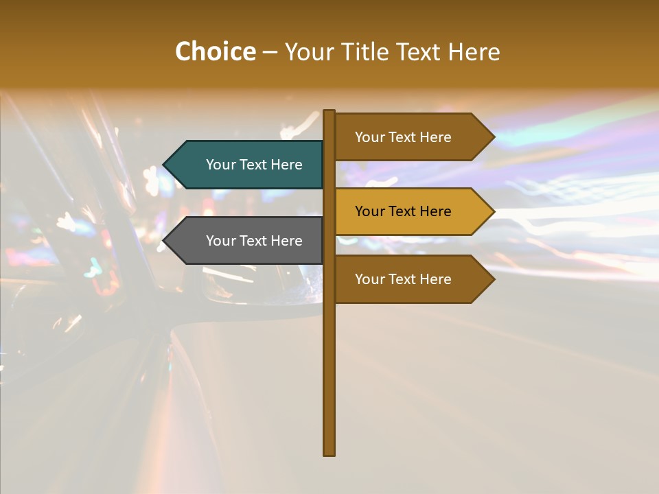 Zoom Town Blurred PowerPoint Template