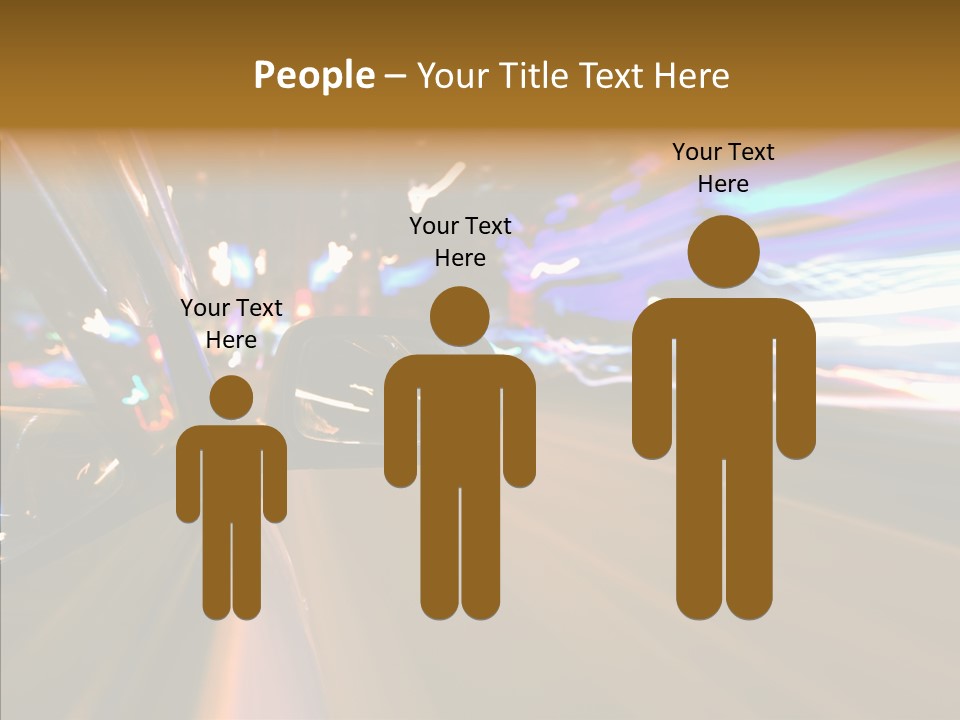 Zoom Town Blurred PowerPoint Template