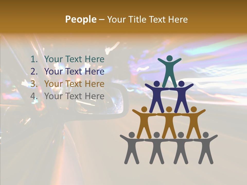 Zoom Town Blurred PowerPoint Template