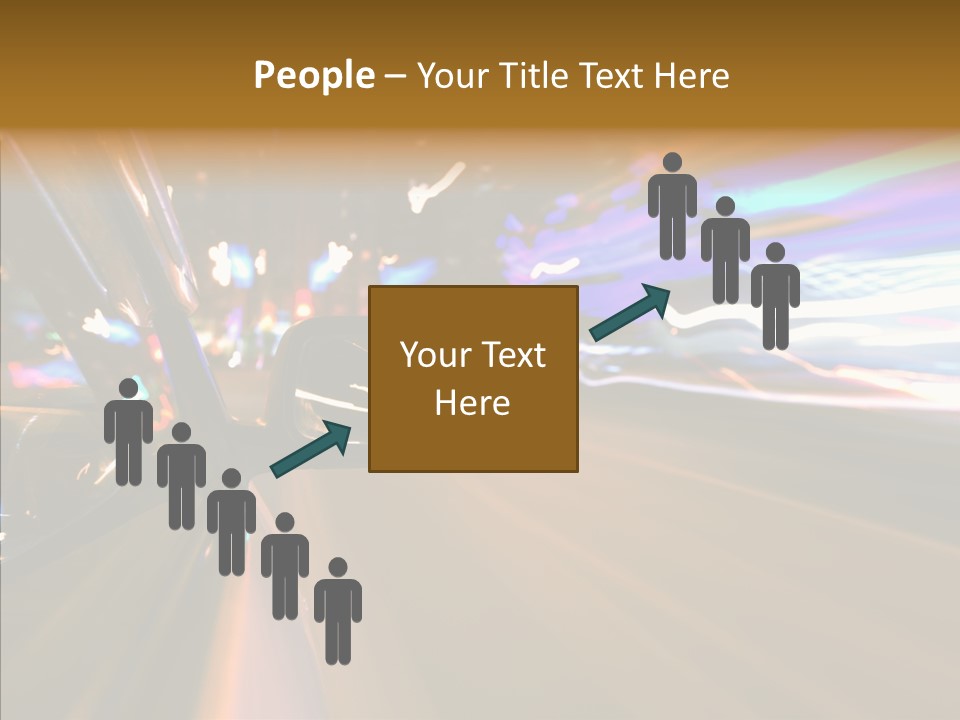Zoom Town Blurred PowerPoint Template