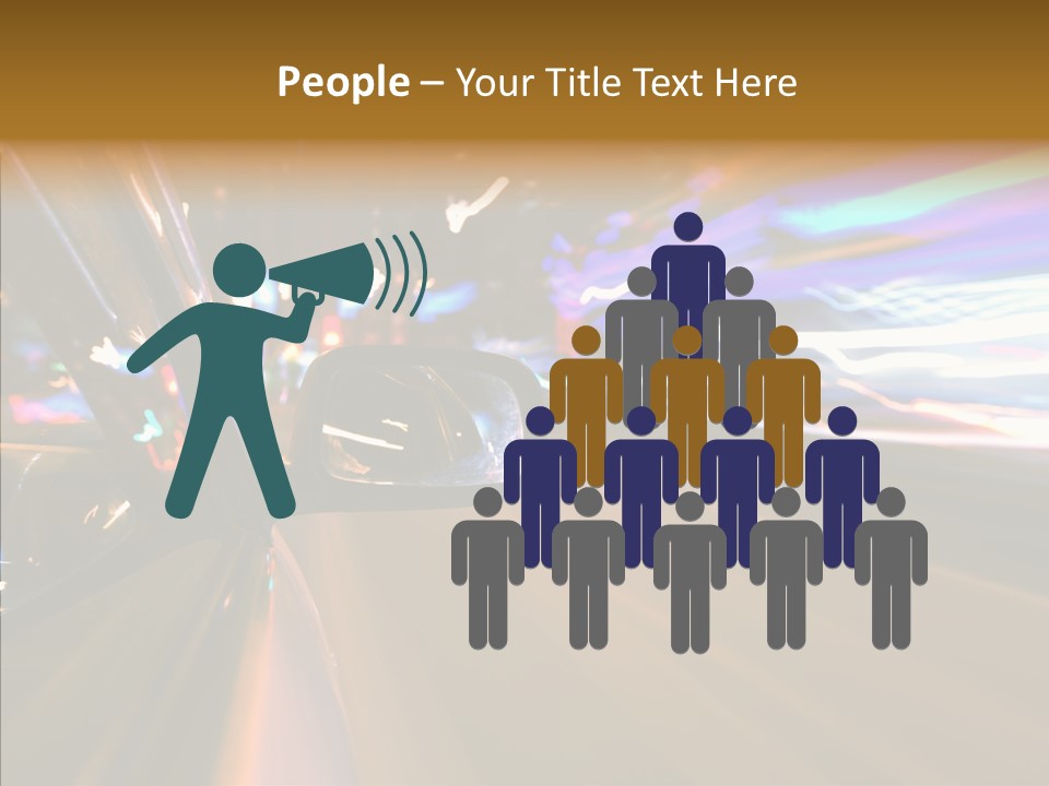 Zoom Town Blurred PowerPoint Template
