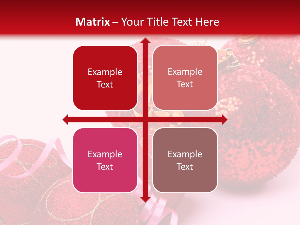 Holiday Ornament White PowerPoint Template