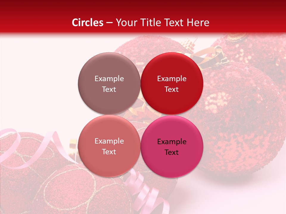 Holiday Ornament White PowerPoint Template