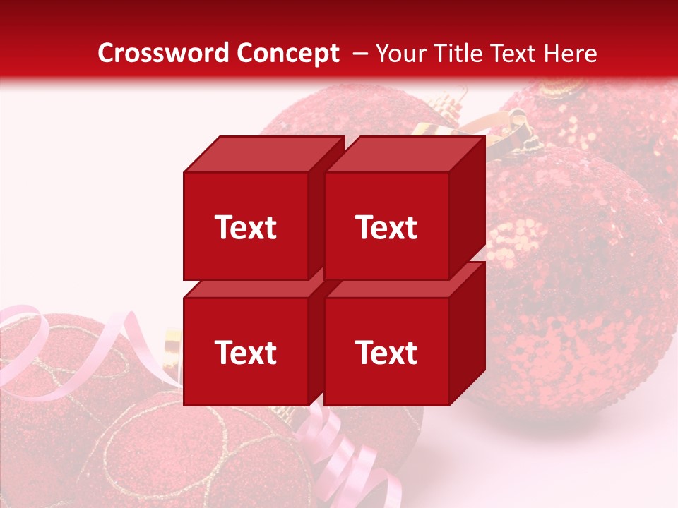 Holiday Ornament White PowerPoint Template