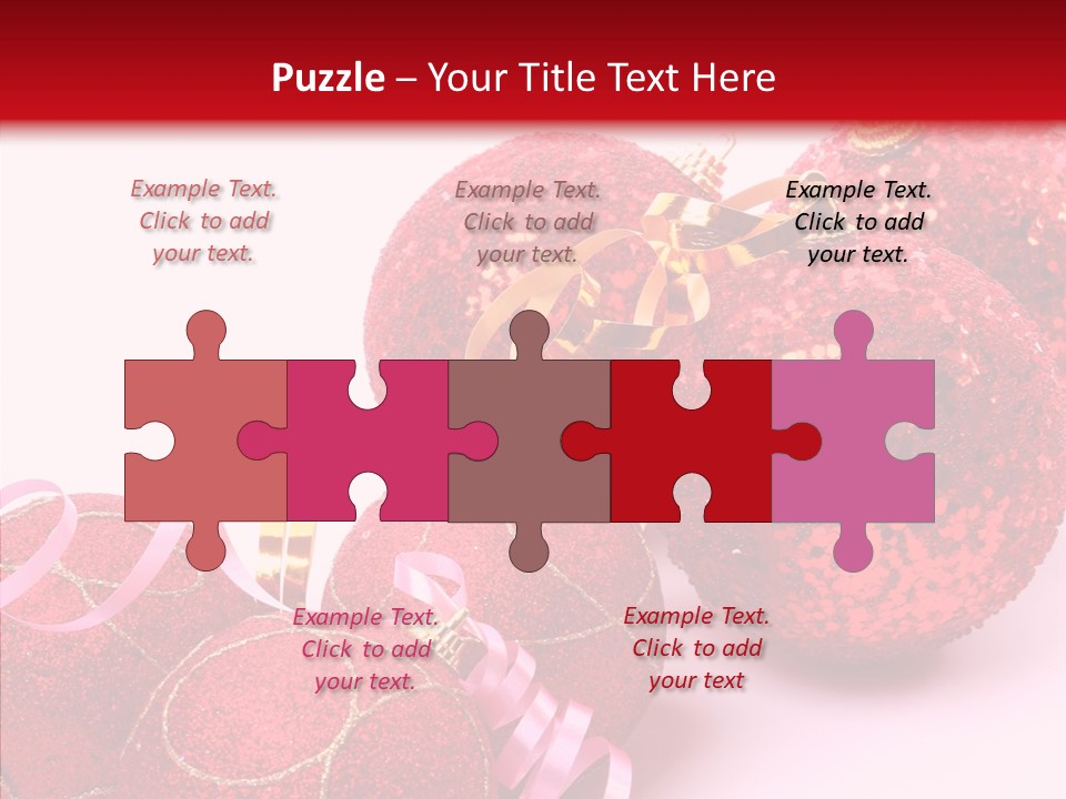 Holiday Ornament White PowerPoint Template