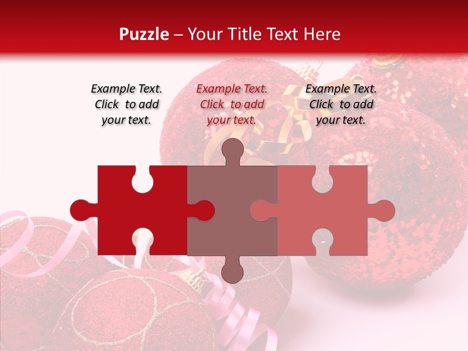 Holiday Ornament White PowerPoint Template