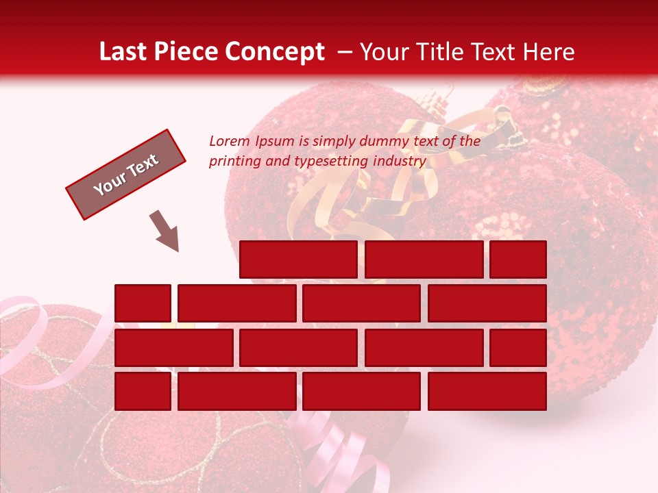 Holiday Ornament White PowerPoint Template