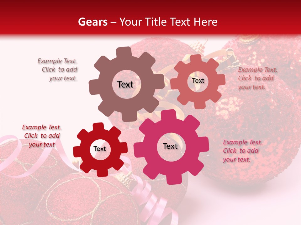 Holiday Ornament White PowerPoint Template