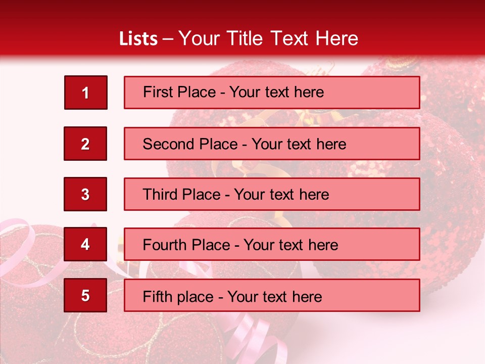 Holiday Ornament White PowerPoint Template