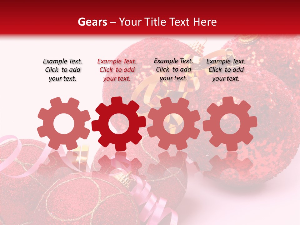 Holiday Ornament White PowerPoint Template