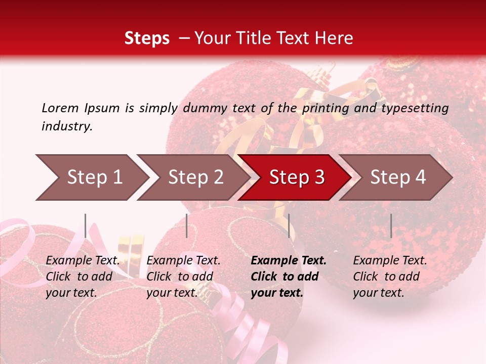 Holiday Ornament White PowerPoint Template