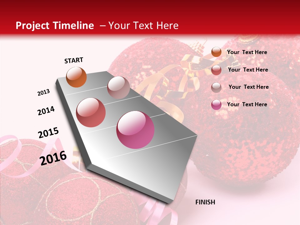 Holiday Ornament White PowerPoint Template