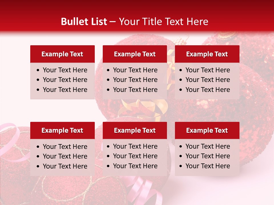 Holiday Ornament White PowerPoint Template