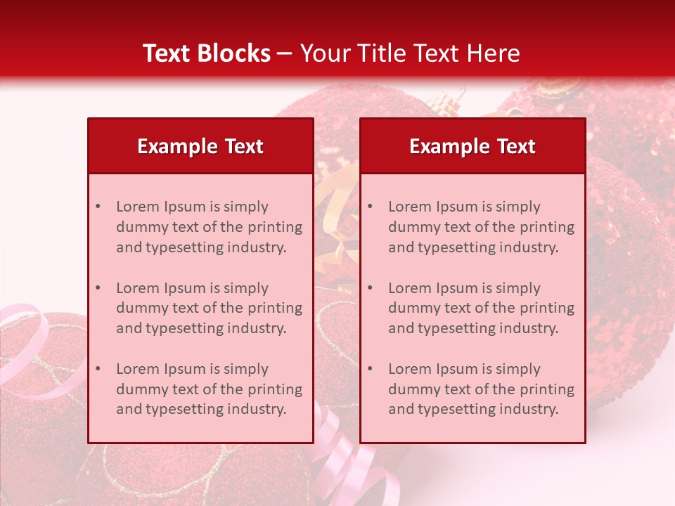 Holiday Ornament White PowerPoint Template