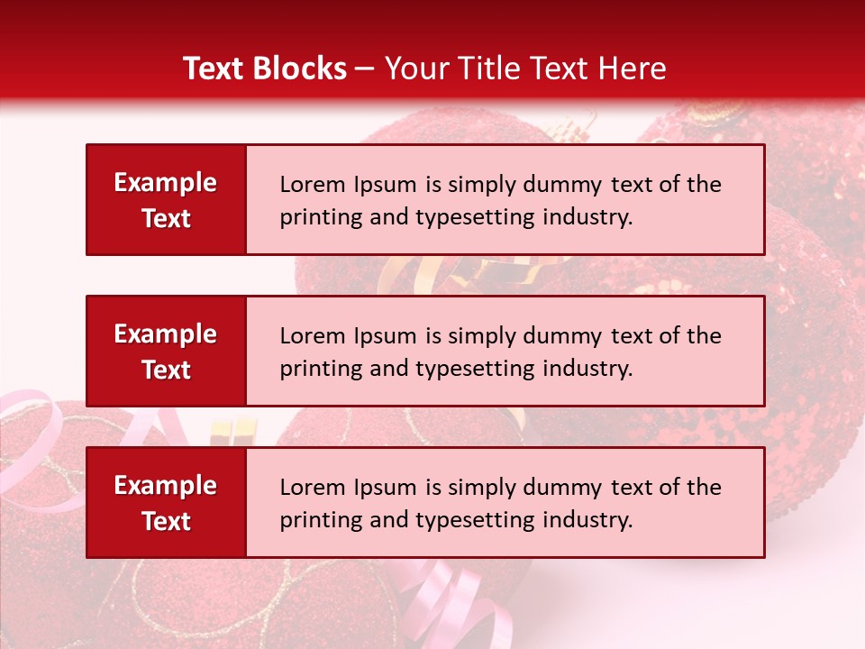 Holiday Ornament White PowerPoint Template