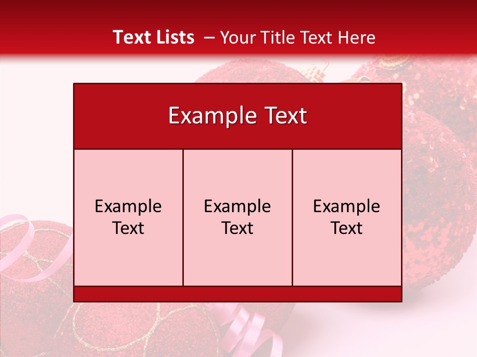 Holiday Ornament White PowerPoint Template