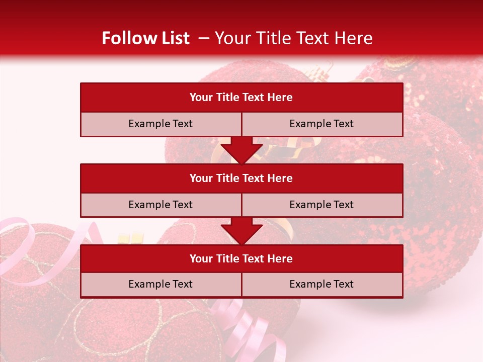 Holiday Ornament White PowerPoint Template