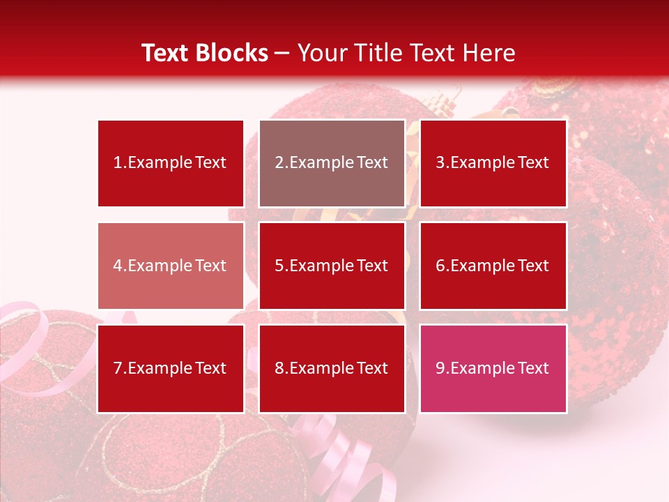 Holiday Ornament White PowerPoint Template