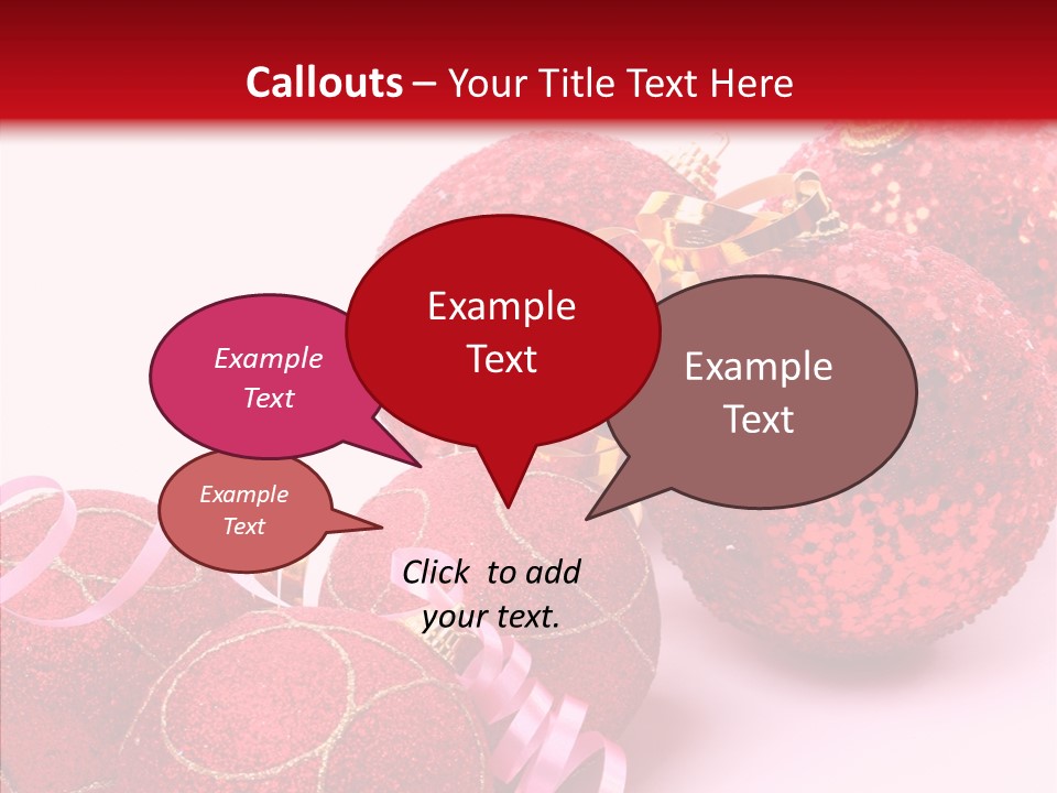 Holiday Ornament White PowerPoint Template