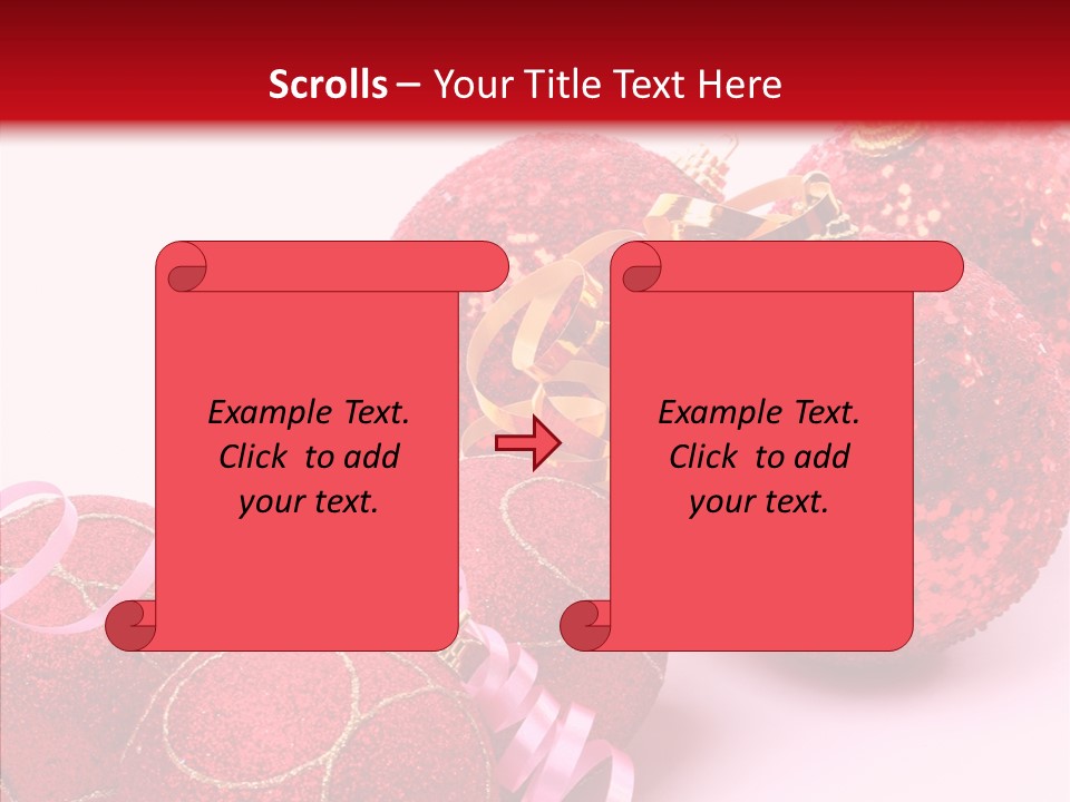 Holiday Ornament White PowerPoint Template