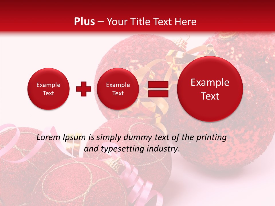 Holiday Ornament White PowerPoint Template