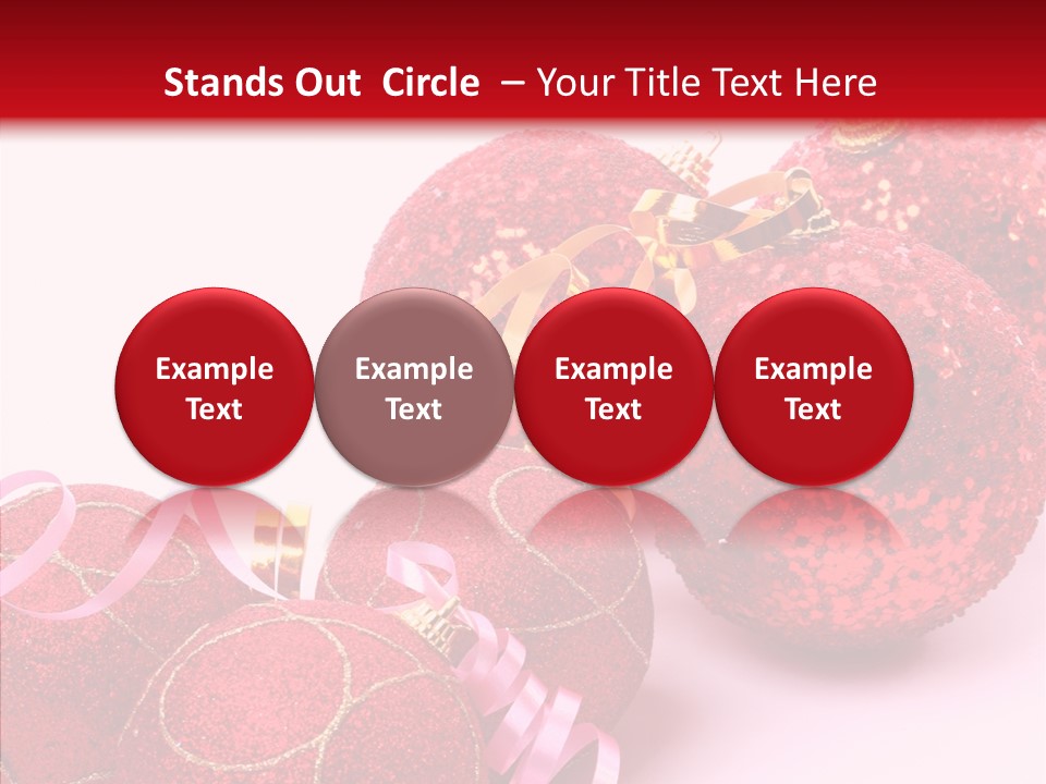Holiday Ornament White PowerPoint Template