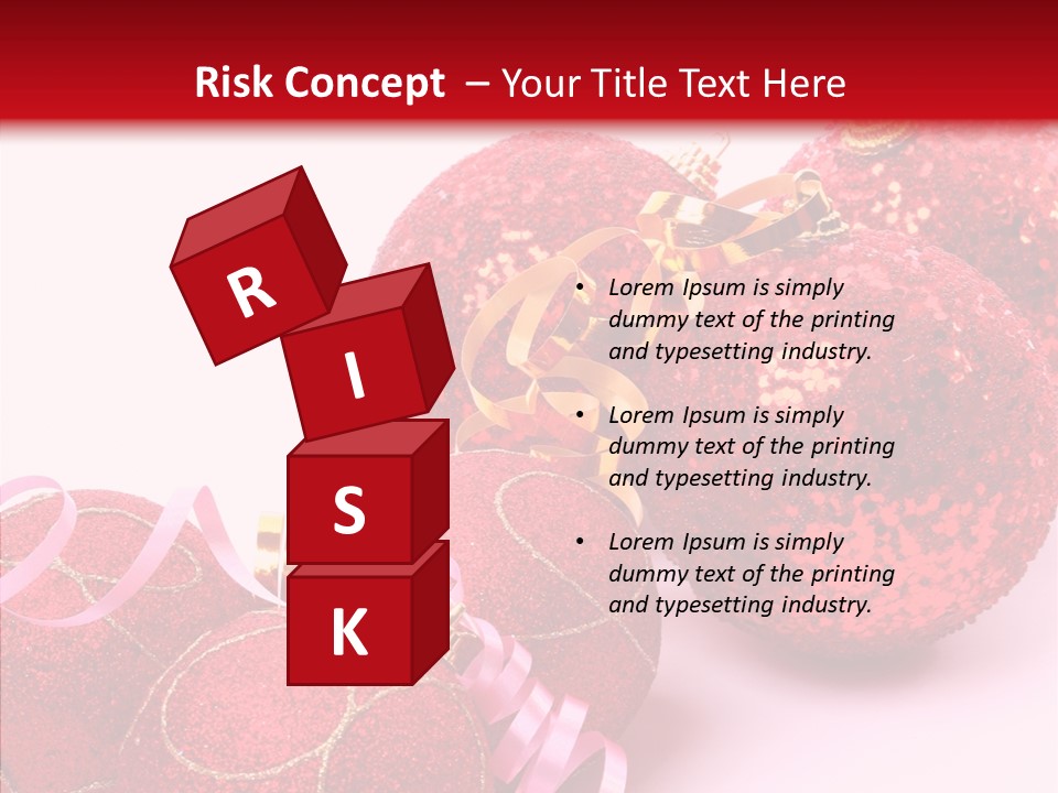 Holiday Ornament White PowerPoint Template