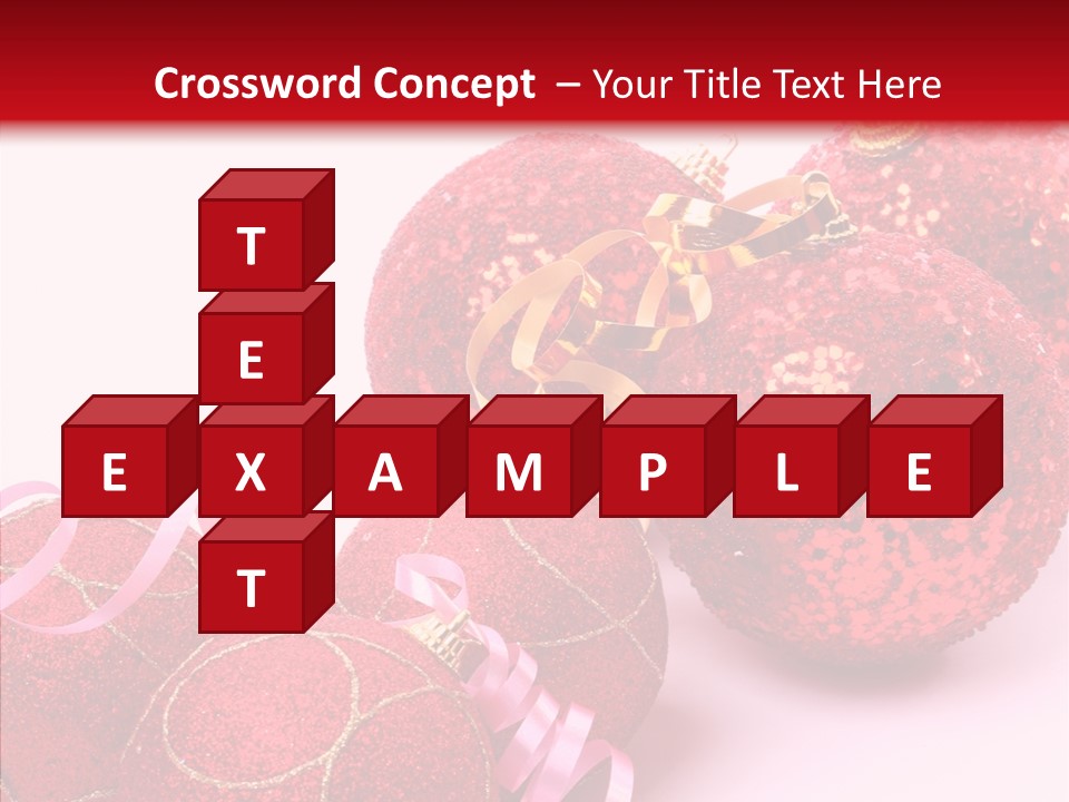 Holiday Ornament White PowerPoint Template