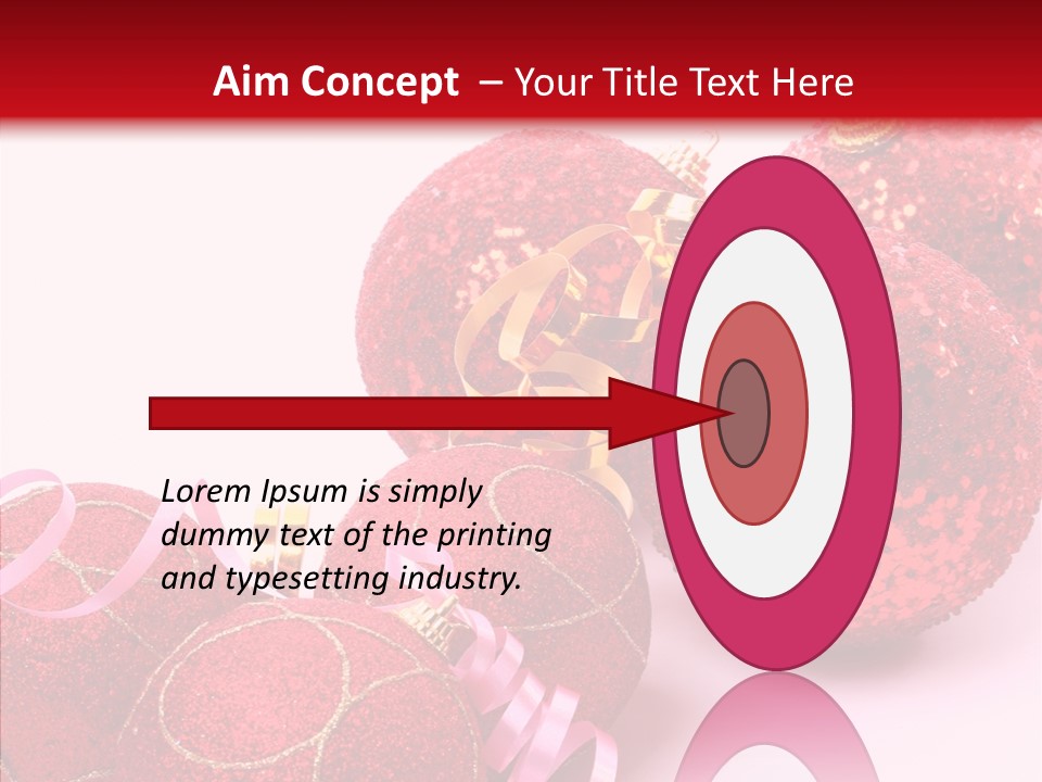 Holiday Ornament White PowerPoint Template